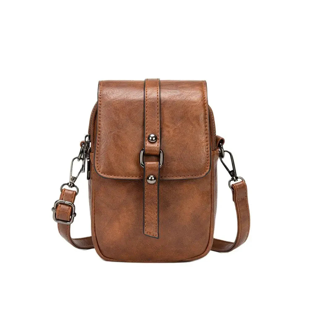 Berry- Soft Leather Shoulder Bag