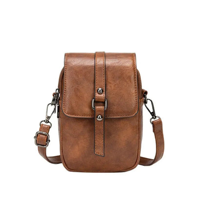Berry- Soft Leather Shoulder Bag
