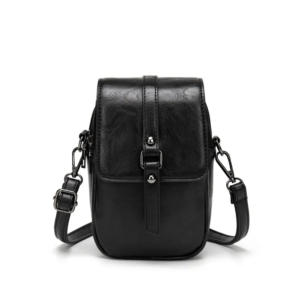 Berry- Soft Leather Shoulder Bag