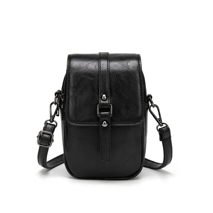 Berry- Soft Leather Shoulder Bag