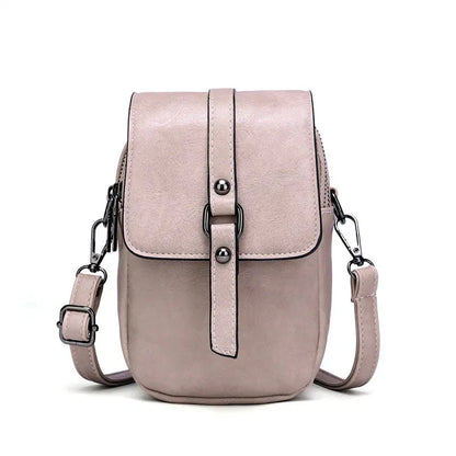 Berry- Soft Leather Shoulder Bag